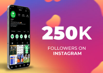 250k followers on Instagram for Skores!